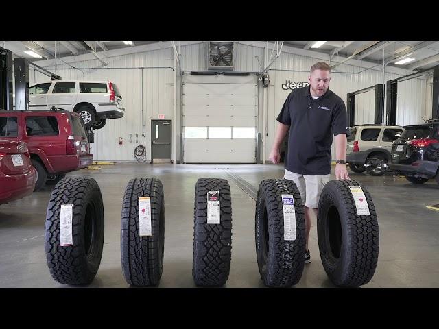 Tire Comparison video with the General Grabber ATX, BF Goodrich KO2, and Goodyear DuraTrac