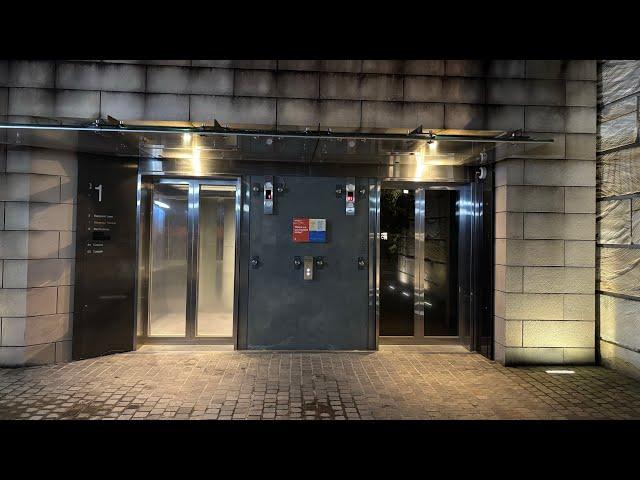 Glass ThyssenKrupp lift at Barangaroo Reserve