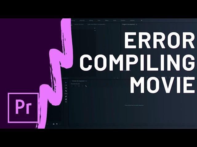 Error Compiling Movie Accelerated Renderer Error Unable to Produce Frame In Adobe Premiere Pro