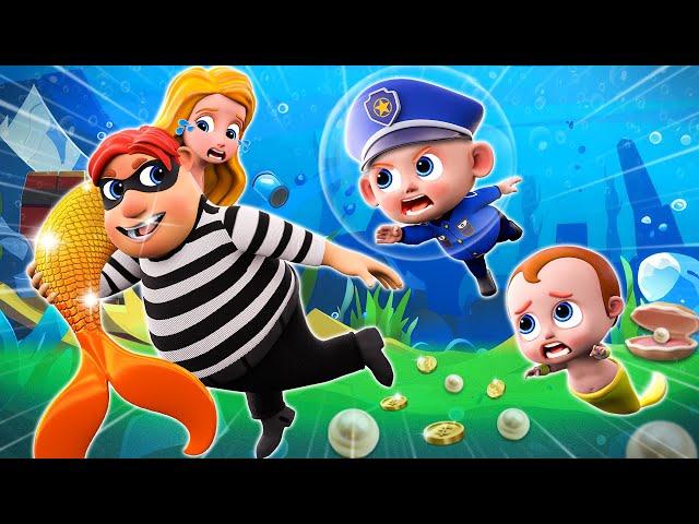 Baby Police Save Mermaid Pregnant‍️ Baby Police Catch Thief and More Nursery Rhymes & Kids Songs