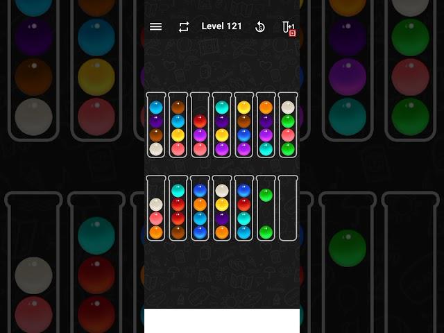 ball sort color puzzle level 121| ball sort puzzle game|