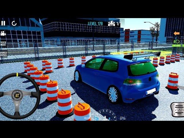 VOLKSWAGEN BLUE MİNİ CAR CİTY CAR PARK PLATFORM SOLUTİON | MOBİLE CAR PARKİNG GAME | Car Parking 3D