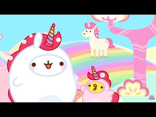 Molang and Piu Piu in UNICORN'S LAND  | Funny Compilation For kids