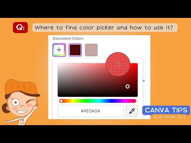 Where to find and how to use the Color Picker tool in Canva?