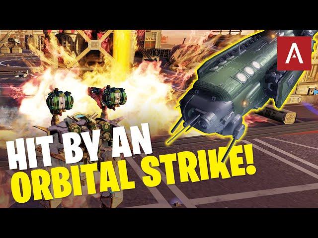 War Robots: ORBITAL STRIKE Using Dreadnought A42 (Mothership) Test Server Gameplay WR