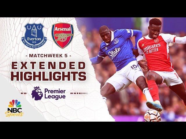 Everton v. Arsenal | PREMIER LEAGUE HIGHLIGHTS | 9/17/2023 | NBC Sports