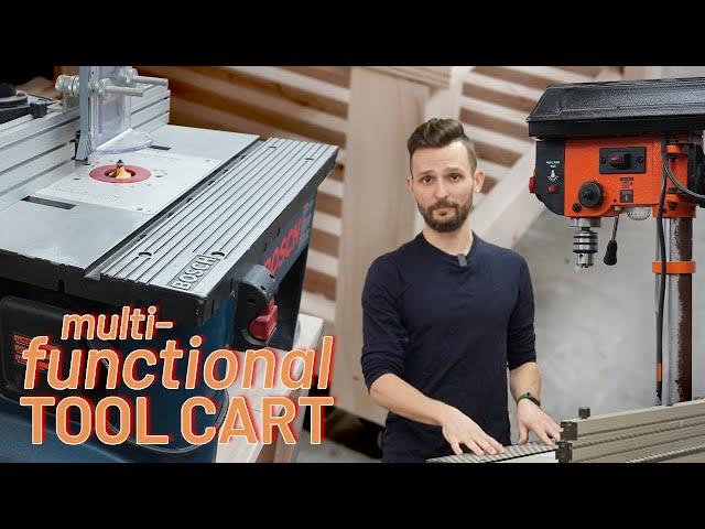 Three Tools, One Mobile Cart | Garage Organization