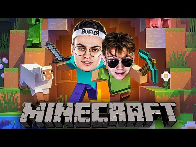 БУСТЕР ИГРАЕТ В МАЙНКРАФТ ПРОТИВ ЗРИТЕЛЕЙ ft. СТРОГО И ЛИКС / БУСТЕР ПРОХОДИТ MINECRAFT / BUSTER