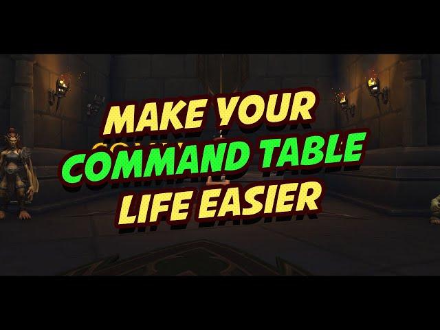 Shadowlands Venture Plan - An addon to make command table life easier