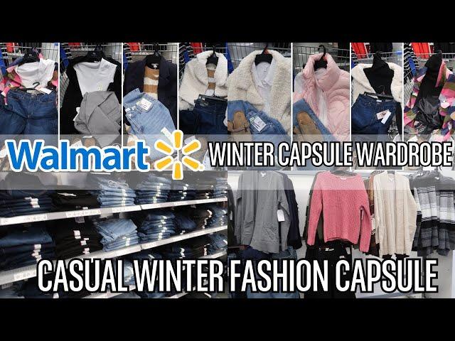 WALMART SHOP WITH ME FOR A WINTER CASUAL CAPSULE WARDROBE  2025