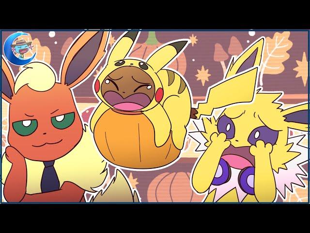 Eevee returns from Trick or Treating and must pay the candy tax - Problematic Eeveelutions Animation