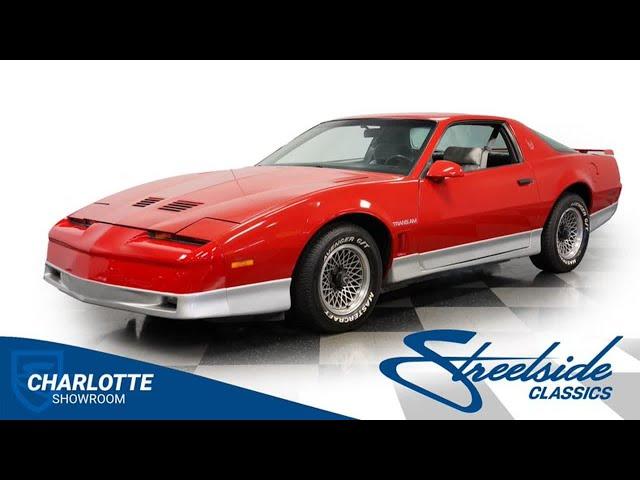 1985 Pontiac Firebird Trans Am 8965-CHA for sale | Charlotte, Atlanta, Dallas, Tampa, Phoenix, ...