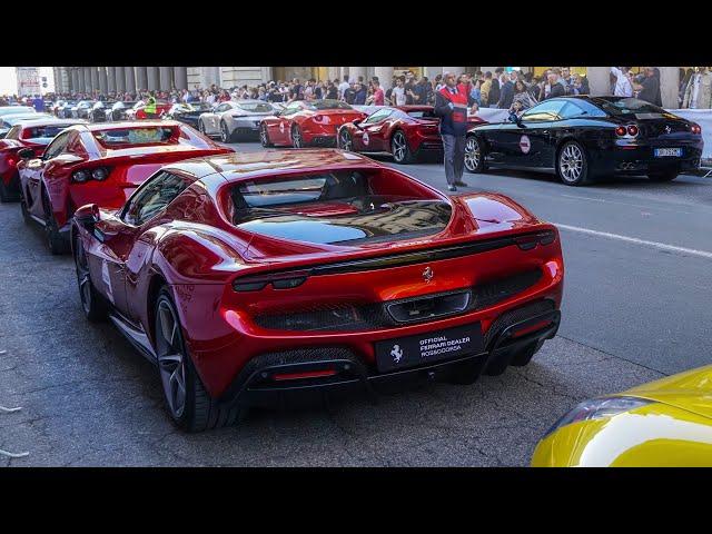 Salone Auto Torino 2024 -2: Ferrari Rossocorsa Royal Tour! - Purosangue, SF90 Stradale, 488 Pista...