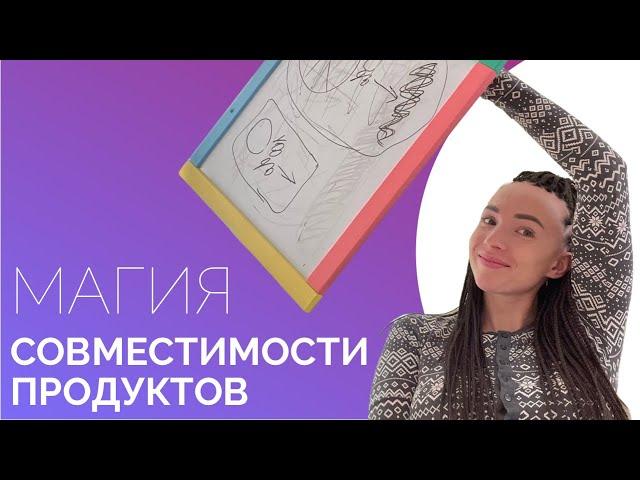 СОВМЕСТИМОСТЬ ПРОДУКТОВ! В ЧЕМ МАГИЯ? ЭТОГО НЕ РАССКАЖУТ ДИЕТОЛОГИ!