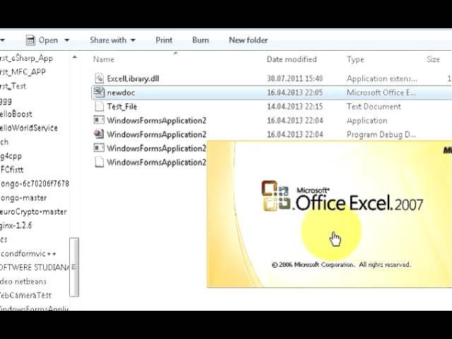 C# Tutorial 28: Create Excel (.XLS and .XLSX) file from C#  Using excellibrary