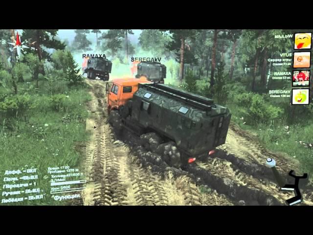 SpinTires - карта "Передаст: ошибка конструктора" пройдено #1