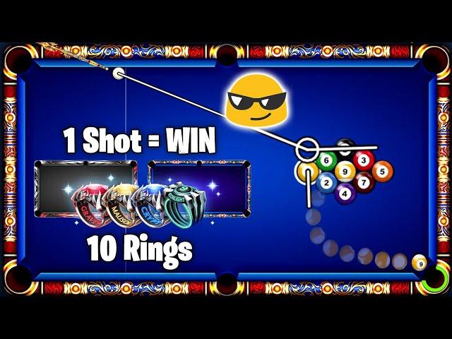 ONE SHOT = WIN (golden break) 8 Ball Pool - Moonlight 9 ball Table 10th Ring - GamingWithK