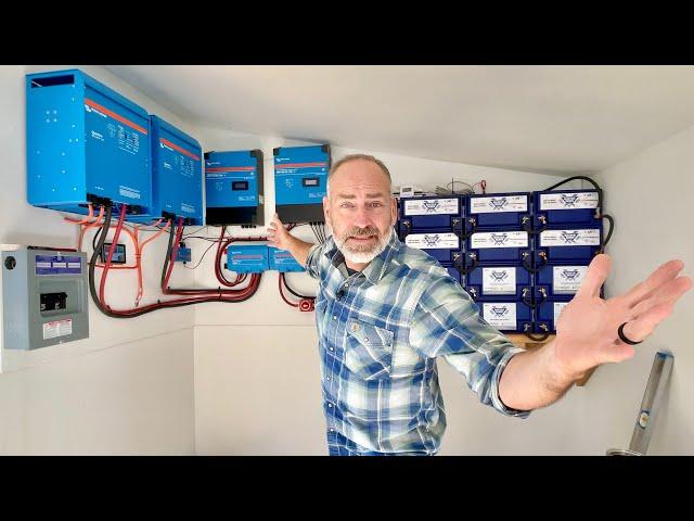 EASIEST Off Grid Solar Power System Battery Bank