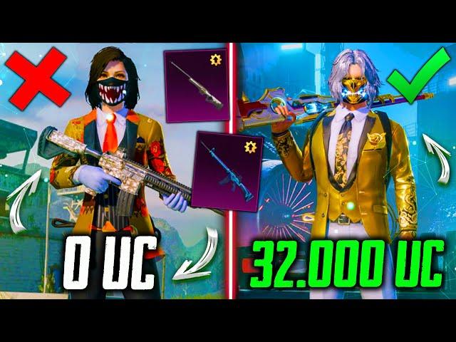  НИКОГДА НЕ ДОНАТИЛ и ПРОКАЧАЛ АККАУНТ НА 32000 UC В PUBG MOBILE! ПРОКАЧКА АККАУНТА В ПУБГ МОБАЙЛ!