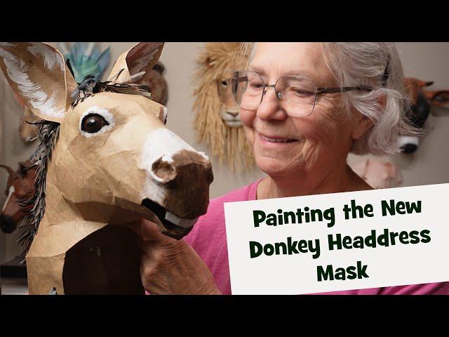 Painting The New Donkey Headdress Mask