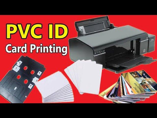 pvc id card printing tray epson l805 || om cinema art ||