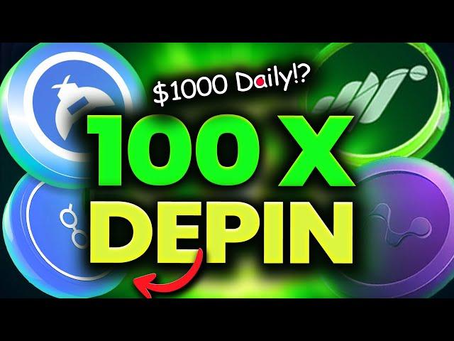  TOP 5 AI DePIN Projects to 100X in 2025!? - PASSIVE Income $100 - $1000 for FREE (No Investment)