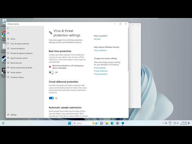 Fix Can't Turn On Or Off Real Time Protection In Windows 10/11