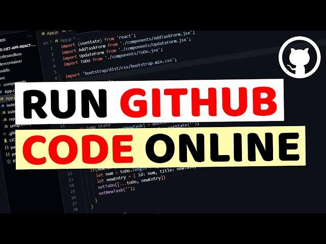 How to Run Github Code Online