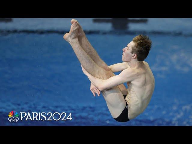 Carson Tyler doubles up in Paris with HISTORIC 3m springboard final | NBC Sports