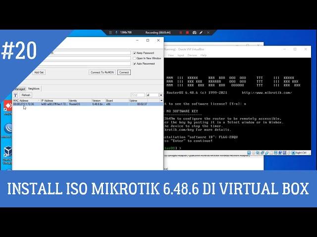 INSTALL MIKROTIK 6.48.6 DI VIRTUALBOX