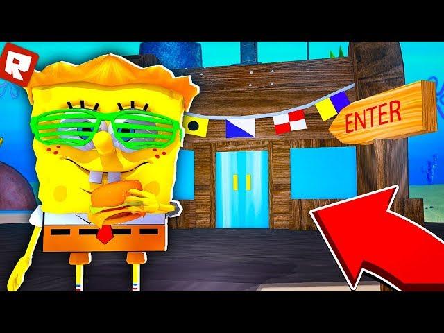 РАБОТА В РЕСТОРАНЕ СПАНЧ БОБА! | Roblox