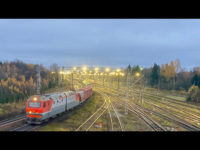 Вечерние поезда станции Бекасово-сортировочное.