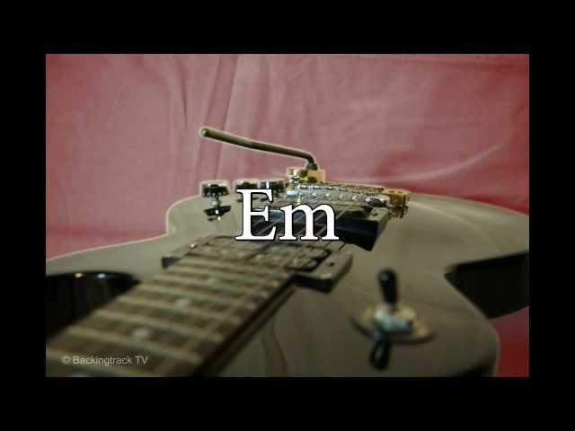 Metal Guitar Backing Track in Em