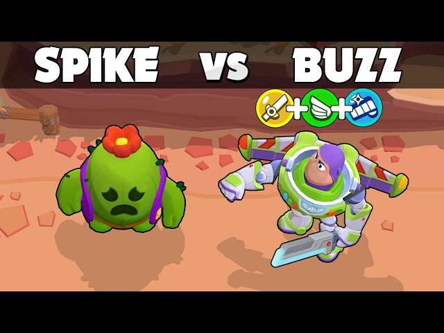 Spike vs Buzz Lightyear ⭐ Brawl Stars X Toy Story