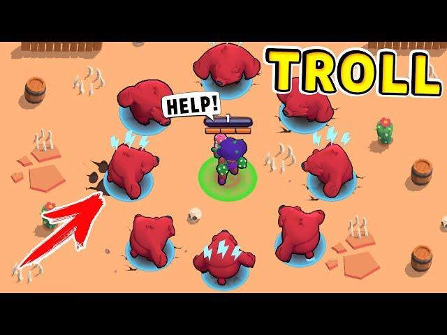 Bear Troll vs NOOB !! Funny Moments Brawl Stars #37