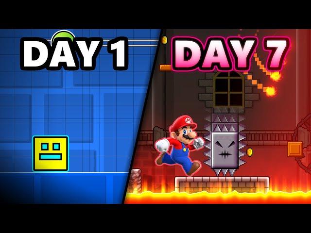 Turning Geometry Dash Into Mario [7 Days Challenge]