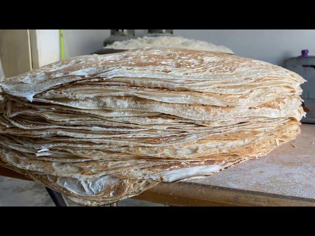 SAJ, Markouk, Lebanese Traditional Flatbread: How It's Made? صاج ، مرقوق ، فلاتبريد لبناني تقليدي