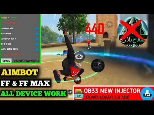 Free Fire Injector Vip 100% Antiban | auto headshot free fire +free fire max | follower 666 injector