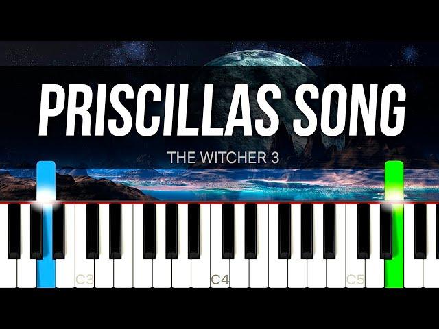 The Witcher 3 - Priscillas Song PIANO | SHEET MUSIC + MIDI 