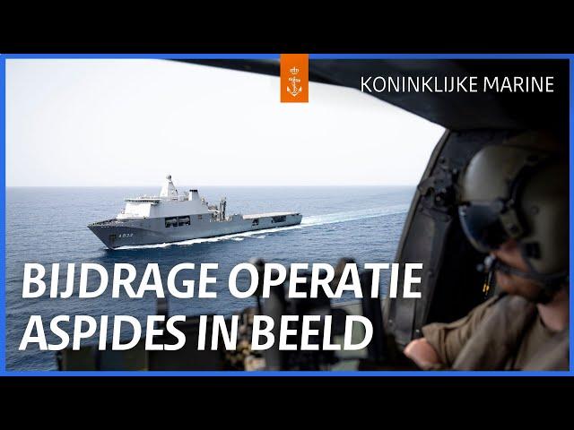 Bijdrage Zr.Ms. Karel Doorman aan operatie Aspides in beeld | OPERATIE ASPIDES