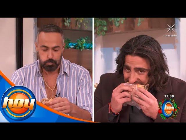 Carlos Arenas reta a Potro a comer una hamburguesa en menos tiempo | Programa hoy