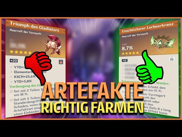 ARTEFAKTE GUIDE - BEHALTEN oder WEGWERFEN (Worauf man ACHTEN muss) | Genshin Impact Deutsch