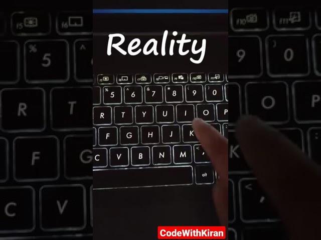 Coding Expectations vs Reality |Programming Expectations vs Reality |  Codewithkiran #shorts