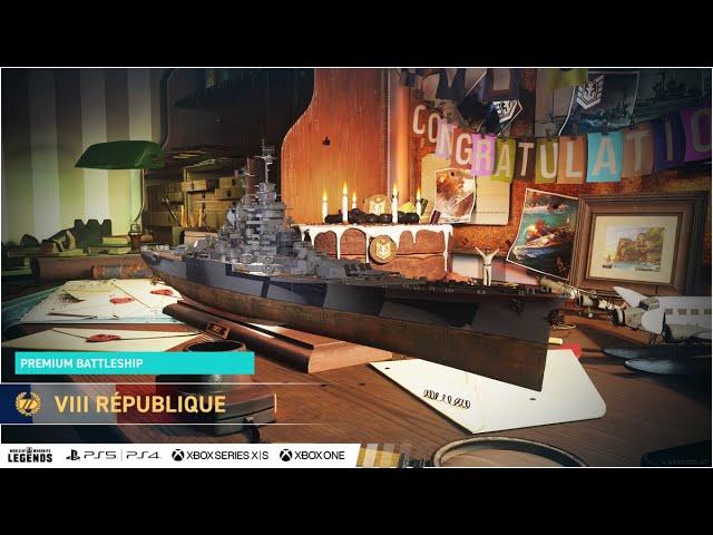 Линкор REPUBLIQUE в World of Warships Legends