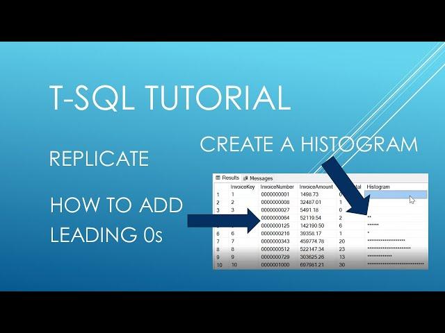 T-SQL Tutorial - REPLICATE