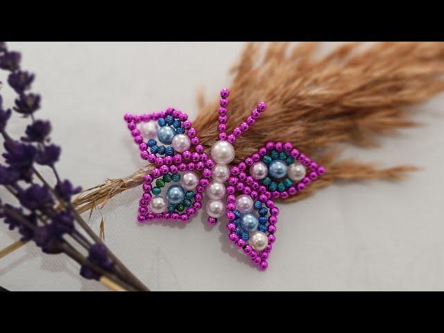 How to make a butterfly from beads | Bead butterfly #diy #handmade #gift #kelebek #boncuk #vlog