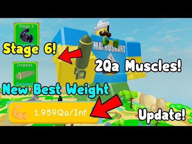 Unlocked Stage 6! Got New Best Weight! 2 Qa Muscle! - Lifting Simulator