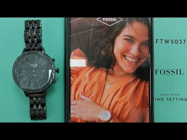 Fossil smart watch FTW5037 Time setting tutorial #watchservicebd #fossil #fossilsmartwatch