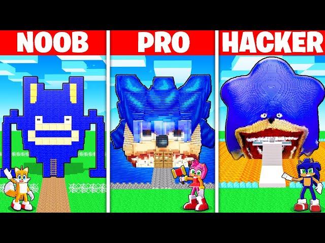 NOOB vs PRO vs HACKER Shin SONIC House Build Battle