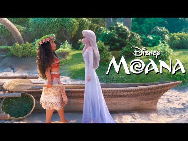 Elsa worries about Moana wants to go to the sea | Forest Spirit Frozen 3 [Fanmade Scene]